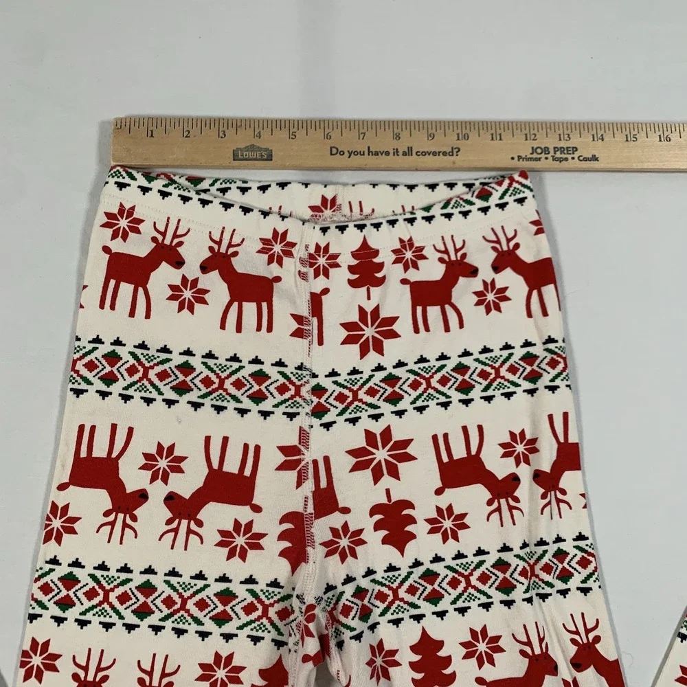 Hanna Andersson Size 14 160cm Organic Cotton Fair Isle Christmas Reindeer‎ Pants